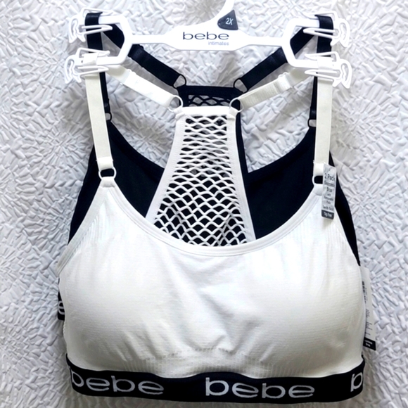 🍃🌷Bebe Barlette Mesh Sports Bra 2pk Bundle - Picture 11 of 11